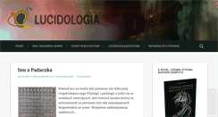 Desktop Screenshot of lucidologia.pl
